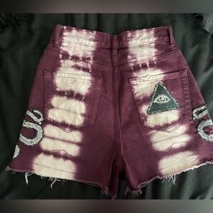 Hand Distressed Upcycled Shorts